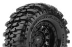 Louise RC CR-CHAMP 1-18/1-24 Crawler Tire Set Mounted Super Soft Black 1.0 Wheels Hex 7mm L-T3366VB / LR-T3366VB