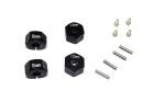 GPM ALU HEX ADAPTERS 8MM THICK-12PC SET / GPMGT010/12X8MMBK