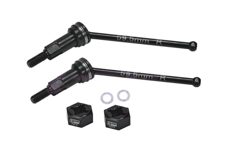 GPM für ARRMA-1/18 4WD GRANITE 4140 MEDIUM CARBON STEEL REAR CVD DRIVE SHAFTS&ALU HEX / GPMMGG059RSR