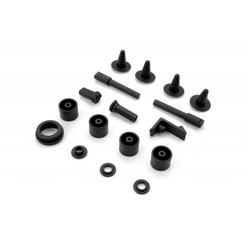 HUDY COMPOSITE CHASSIS BRACKET POSTS & PARTS / HUD104524