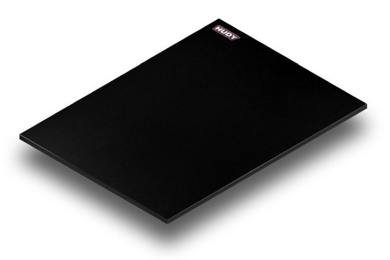 HUDY Flat Set-up-Platte für 1:8 Off-Road & GT Schwarz / HUD108705