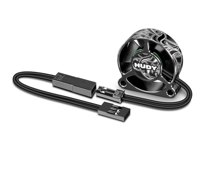 HUDY ALU RC FAN 30MM SIDE MOUNT 2 HOLE / HUD293101