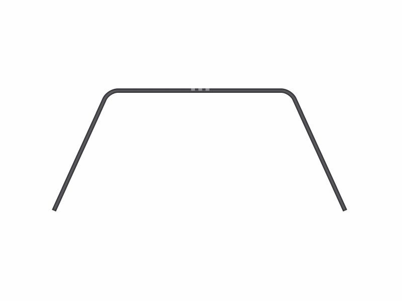 XRAY X4 ANTI-ROLL BAR UAM UNDER ARM MOUNT FRONT 1.3 MM / XRA302833