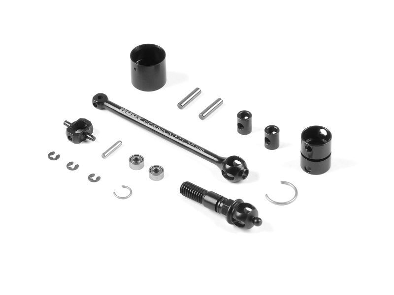 XRAY X4 ECS BB SC DRIVE SHAFT 58MM SPRING STEEL COMPLETE SET / XRA305335