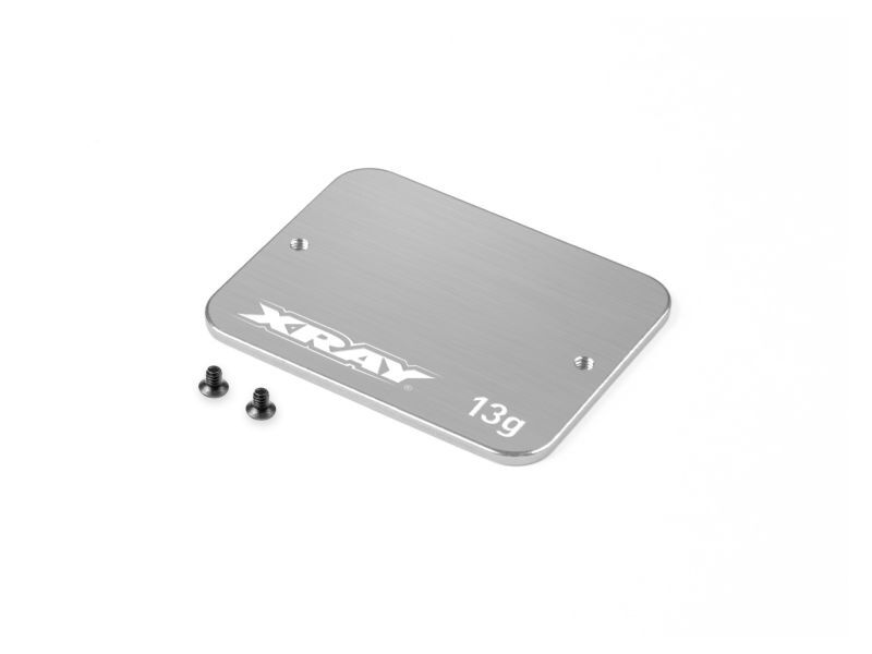 XRAY STAINLESS STEEL WEIGHT UNDER SERVO FOR 1-PIECE CHASSIS 13g / XRA326153