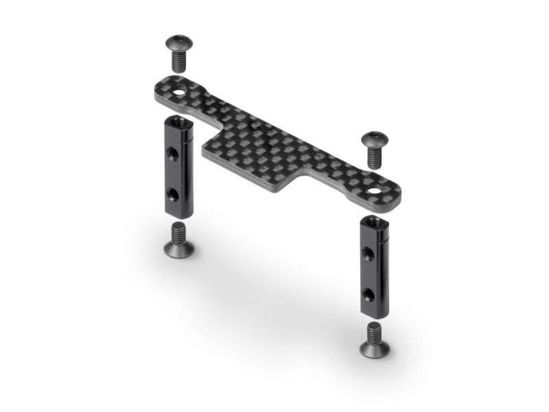 XRAY XB224 Alu Servo Holders & Graphite Bridge / XRA326202