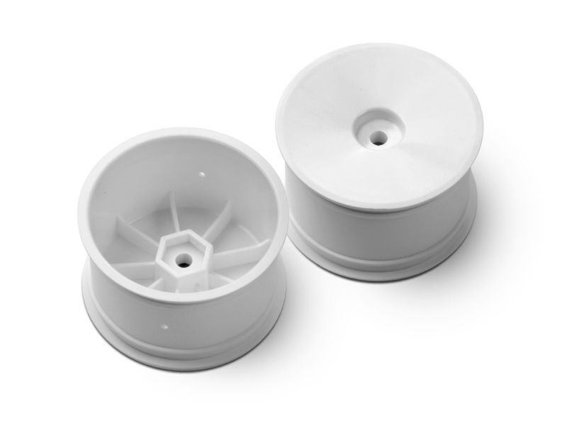 XRAY 2WD/4WD REAR WHEEL AERODISK WITH 12MM HEX IFMAR WHITE HARD 2 / XRA329913-H