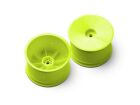 XRAY 2WD/4WD hi WHEEL AERODISK WITH 12MM HEX IFMAR YELLOW HARD 2 / XRA329913-Y