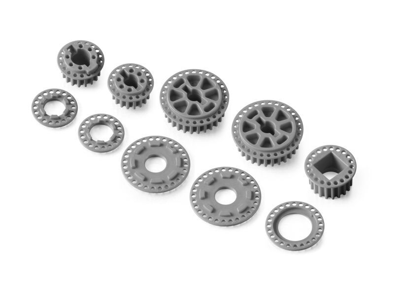 XRAY LOW FRICTION COMPOSITE BELT PULLEY SET GRAPHITE / XRA345801-G