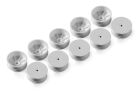 XRAY 4WD FRONT WHEEL AERODISK WITH 12MM HEX IFMAR WHITE HARD (10) / XRA369902-H