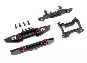 TRAXXAS Bumper v+h Alu schwarz / TRX9734X
