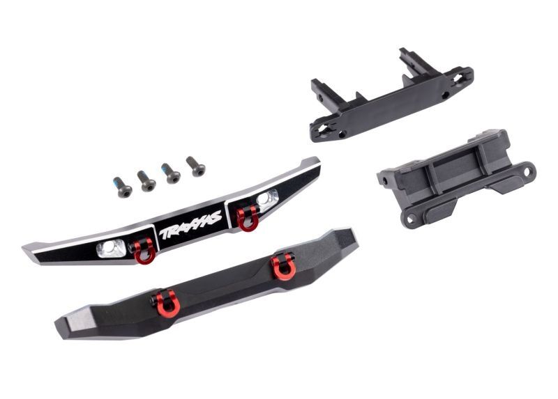 TRAXXAS Bumper v+h Alu schwarz / TRX9735X