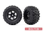 TRAXXAS X-Maxx, XRT Sledgehammer BELTED Reifen auf Felge schwarz (2) / TRX7871