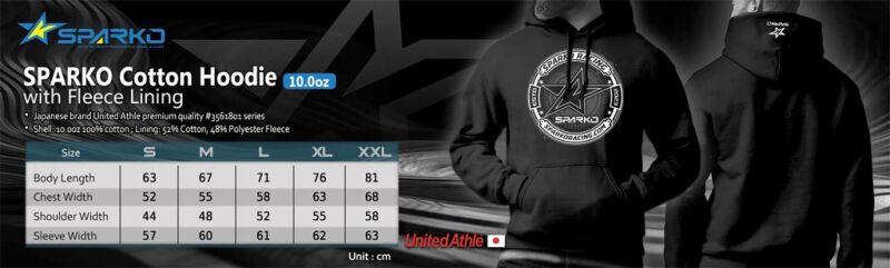 Sparko F8 Hoodies schwarz mit BYW F8 XL / SPKF89011-LL