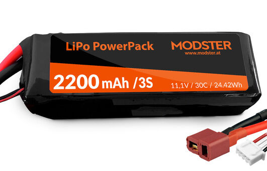 MODSTER LiPo Pack 3S 11,1V 2200 mAh 30C (Deans) MODSTER PowerPack / MD10152