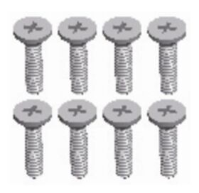 MODSTER Mini Cito: Senkkopfschrauben M2x8 (8) / MD11294