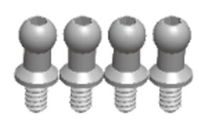 MODSTER Mini Cito/Dasher: Kugelköpfe 4.9x13.6 (4) /...