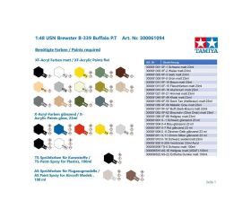 TAMIYA 1:48 WWII USN Brewster B-339 Buffalo P.T / 300061094