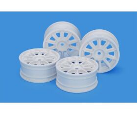 TAMIYA 24mm TH 10-Speichenfel. Weiss (4) Offs.0 / 300022067