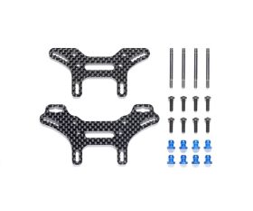 TAMIYA XV-02/RS Carb. Dämpferbr.-Set vo/hi kurz /...