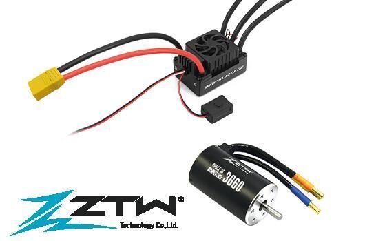 ZTW Elektronisch Fahrtregler COMBO Brushless 2~4S Beast SL SCT G2 120 A / 760A 4200KV 5mm Motor 3660 XT90 / ZTW1112061