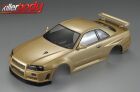 KillerBody Karosserie 1:10 Touring und Drift 195 mm Nissan Skyline R34 fertig montiert, champagner-gold / KBD48645-1