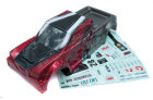 HRC Racing Karrosserie 1/10 Truck farbig Scrapper RED/BLACK (with decals) / HRC15-BSC-R