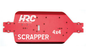 HRC Racing Tuningteil Scrapper Bodenplatte rot / HRC15-P001RE