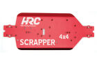 HRC Racing Tuningteil Scrapper Bodenplatte rot / HRC15-P001RE