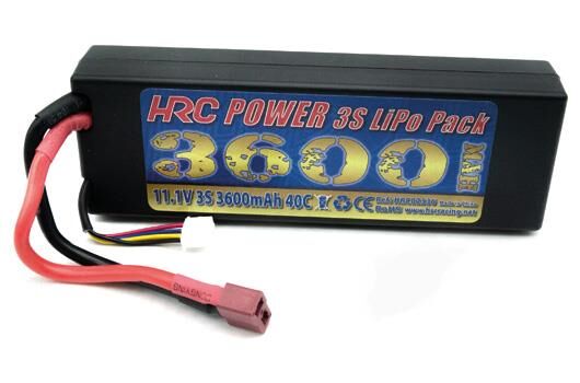 HRC Racing Akku LiPo 3S 11.1V 3600mAh 40C Hard Case Ultra-T 139x47x25 / HRC02336D
