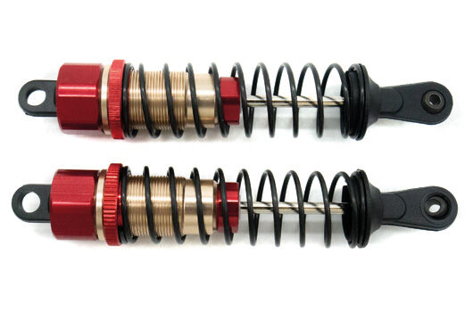 HRC Racing Tuningteil Dirt Striker & Scrapper -Alum.F/R Stoßdämpfer (2 Stück) rot 117x20mm / HRC15-X003RE