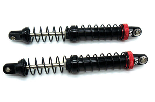 HRC Racing Tuningteil 1/10 Dämpfersatz Aluminium 110mm * 15mm Schwarz / Rot (2 Stück) / HRC28026B-GM