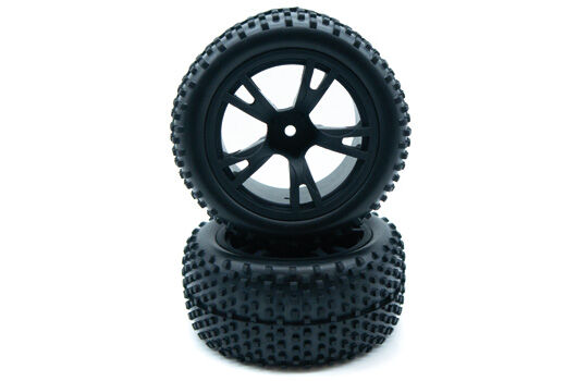 HRC Racing Reifen Dirt Striker Buggy Reifen montiert auf Rad 12mm (2 Stück) / HRC15-P338