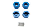 HRC Racing Tuningteil Scrapper Aluminium Offset wheel Sechskantmitnehmer (4 pcs) blue / HRC15-X017BL-O