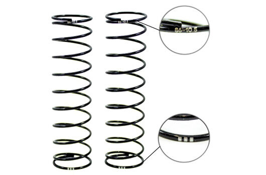 Ultimate Racing Option Part hinten Shock Spring 86mm 1.6/10.5T (3 Dots) (2pcs) / UR1772-105