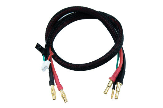 HRC Racing Ladekabel 4mm Bullet zu 4& 5mm & XH JST Balancer für Hardcase 50cm WRAP Type Gold / HRC9159PX