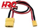 HRC Racing Ladekabel XT90 (F) to XT30 Akku Stecker 300mm Gold / HRC9603X9
