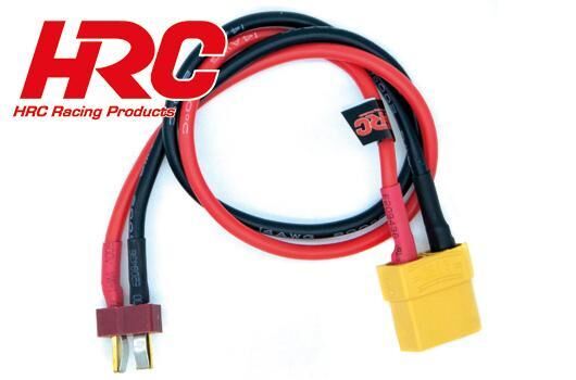 HRC Racing Ladekabel XT90 (F) to Ultra T Akku Stecker 300mm Gold / HRC9614X9