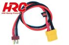HRC Racing Ladekabel XT90 (F) to Ultra T Akku Stecker 300mm Gold / HRC9614X9