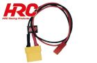 HRC Racing Ladekabel XT90 (F) to Akku BEC JST Stecker 300mm Gold / HRC9617X9