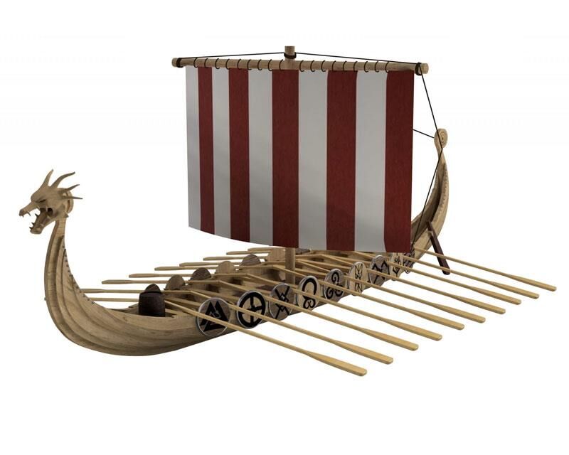 TÜRKMODEL KRICK Wikingerschiff 1:87 Bausatz / 24575