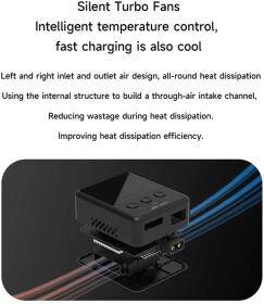 ISDT 608PD Smart Charger DC 240W/10A USB C 140W/5A 1-6S Lipo / 608PD