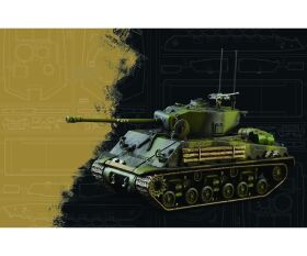 ITALERI 1:56 Sherman M4A3E8 Fury / 510025772