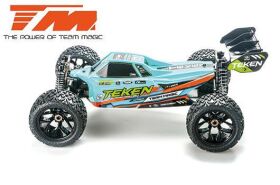 Team Magic Auto 1/8 XL elektrisch 4WD Truggy RTR 2500kv Brushless Motor 4S Wasserdicht TEKEN Blau/Grün / TM560020B
