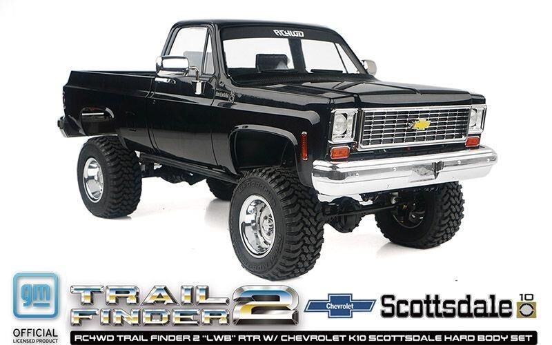 RC4WD Trail Finder 2 LWB Chevrolet K10 Scottsdale schwarz Bodyset / RC4ZRTR0067