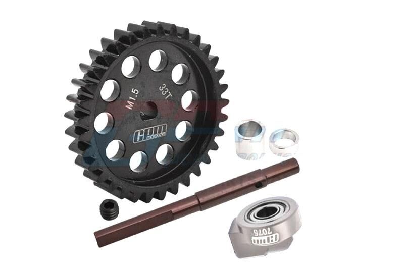 GPM TRAXXAS X-MAXX, XRT 40Cr CARBON STEEL M1.5 SPUR GEAR 33T / GPMXRT033TSBK