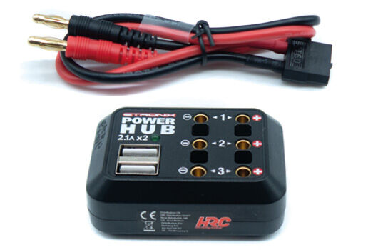 HRC Racing Ladegeät Zubehör Verteiler mit USB / HRC9304MP
