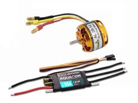 D-Power Brushless SET AL28-14 &  AQUACON 30A Regler /...