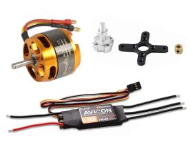 D-Power Brushless Set AL3530-12 & AVICON 20A Regler /...