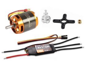 D-Power Brushless Set AL3542-7 & AVICON 30A Regler /...
